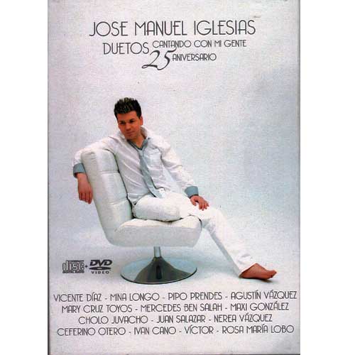 Imagen portada DVD + CD Jos&eacute; Manuel Iglesias Cantando con mi gente- 25 aniversario